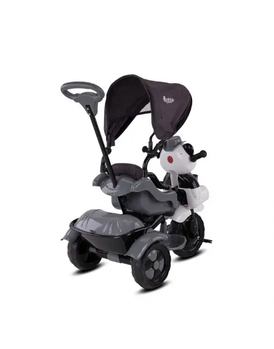 Omarı 3 Tekerli Kontrollü Pedalli Gri Bisiklet