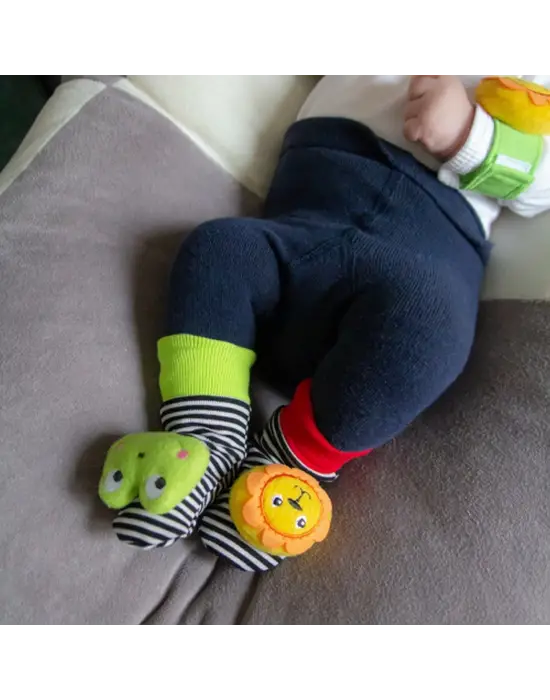 Omarı Yenidoğan Bebekler için Eğlenceli Çıngıraklı Çorap Seti