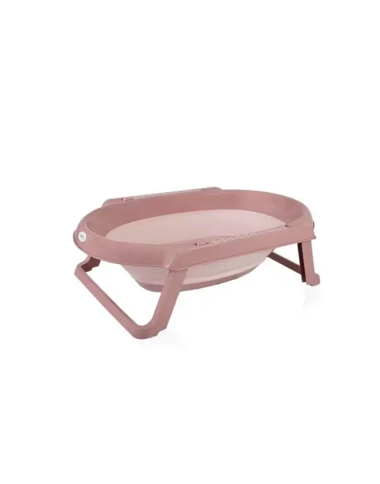 Omarı Katlanabilir 5Li Küvet Seti - Somon Renkli