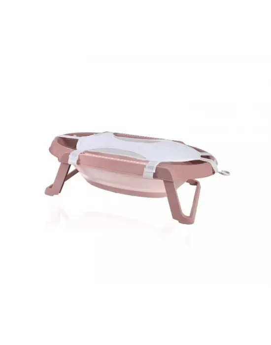 Omarı Katlanabilir 5Li Küvet Seti - Somon Renkli