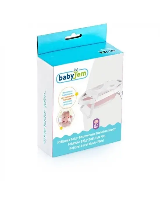 Omarı Katlanabilir ve Pratik Bebek Küvet Havlu Filesi Gri