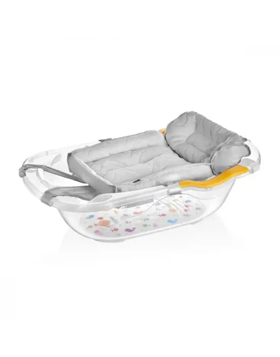 BabyJem Köpüklü Bebek Banyo Küvet Filesi 164 Gri