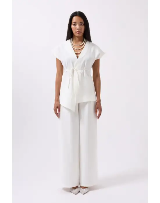 Omarı Rahat Kesim Bağcık Detaylı Yelek