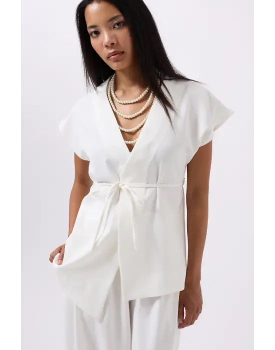 Omarı Rahat Kesim Bağcık Detaylı Yelek