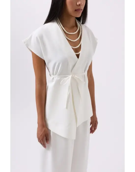 Omarı Rahat Kesim Bağcık Detaylı Yelek