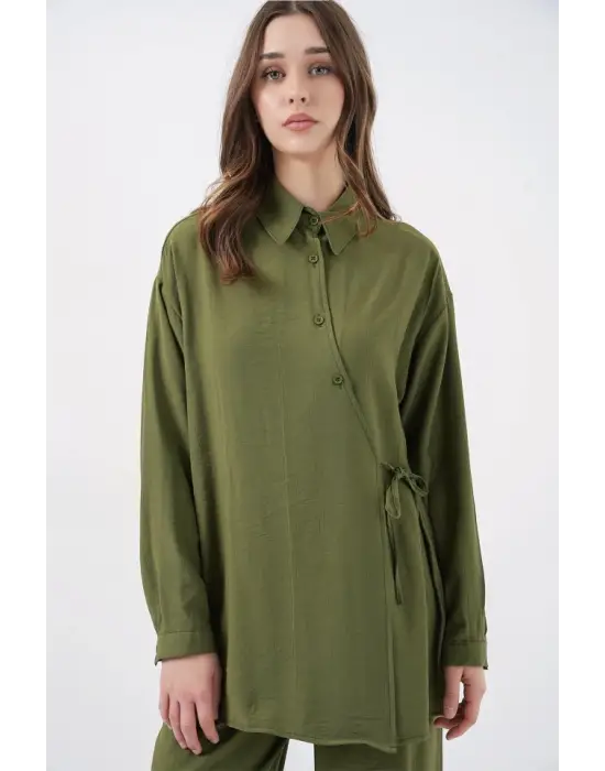 Şık Tunik Pantolon Takım Haki