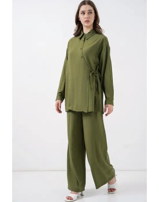 Şık Tunik Pantolon Takım Haki