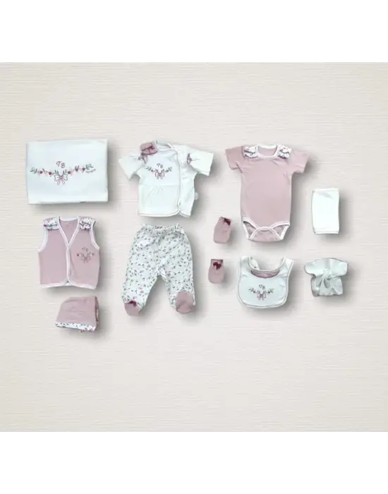 Çiçek Desenli Zıbın Takımı