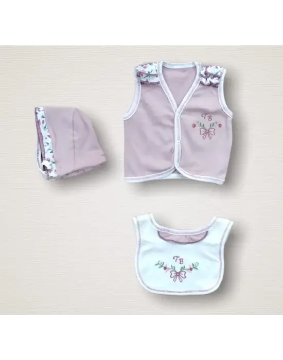 Çiçek Desenli Zıbın Takımı