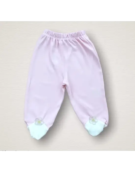 Çiçekli Nakışlı Zıbın Takımı Pembe