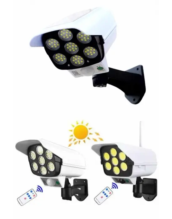 Bahçe Aydınlatması Hareket Sensörlü Led Aydınlatma Kamera Görünümlü