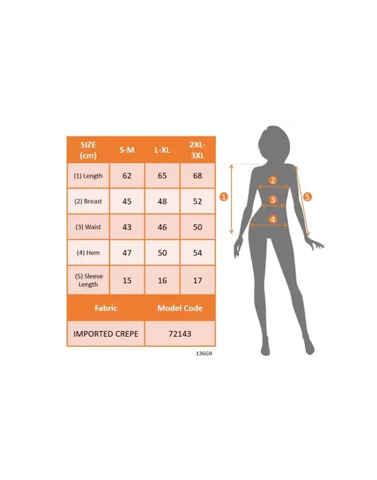 Omarı Baklava Desenli Kısa Kollu Kadın Bluzu