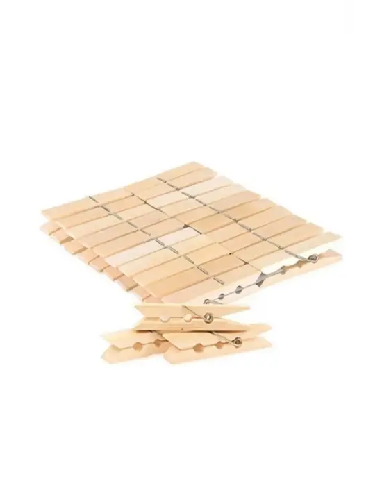 Omarı Yumuşak ve Dayanıklı Bambu Klasik Mandal Seti