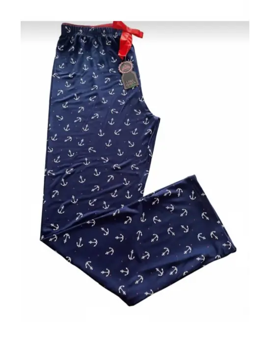 Bambu Likralı Ring Viskon Battal Beden Pijama Altı 6020