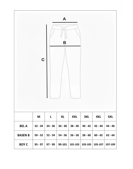 Bambu Likralı Ring Viskon Pijama Altı