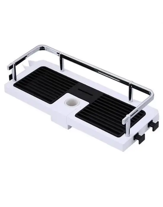 Banyo Direğine Asılabilir Köşelik Şampuanlık Sabunluk Çift Askılı Düzenleyici Raf Paslanmaz