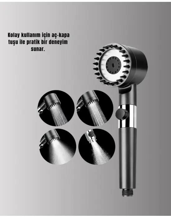 Banyo İçin Filtreli Duş Başlığı Pratik Kullanım