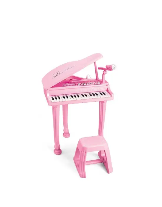 Omarı Pembe Mikrofonlu 37 Tuşlu Mp3 Çalar Piyano