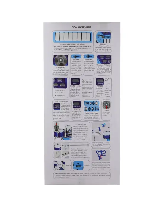 BAO-1704 Bateri Seti MP3 ve Mikrofonlu