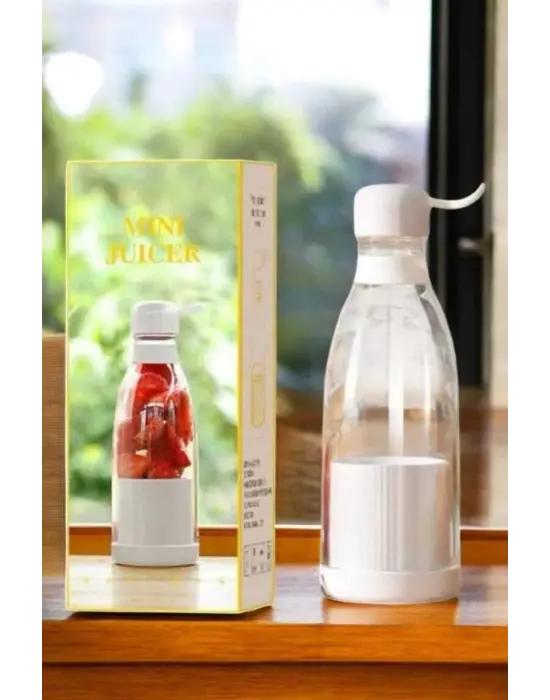 Bardak Blender Smoothie Meyve Sıkacağı Şarjlı Cam Taşınabilir