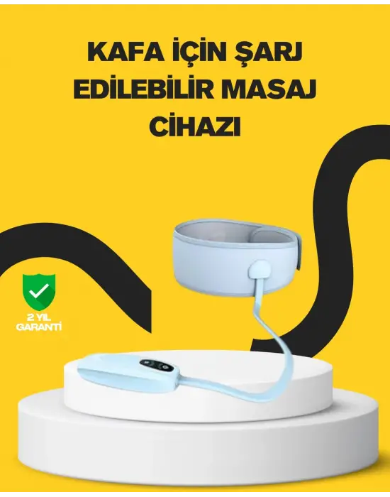 Baş Ve Şakak Masaj Aleti Isı Destekli Derin Rahatlama