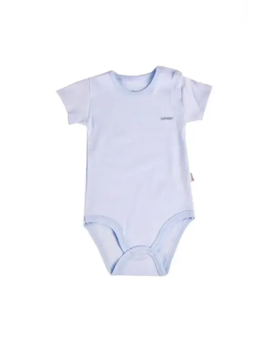 Omarı Şık Mavi Kısa Kol Body