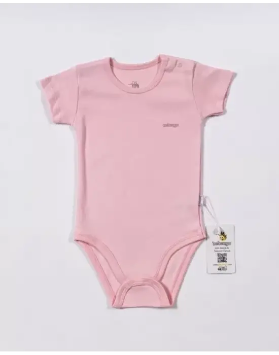 Omarı Rahat Ve Şık Pembe Kısa Kol Body