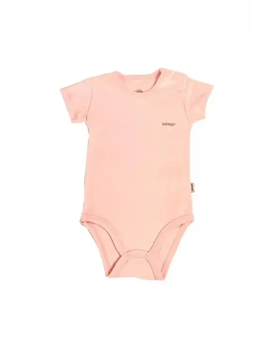 Omarı Pembe Basic Kısa Kol Body