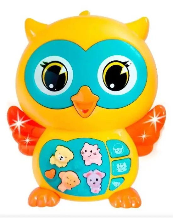 Baykuş Eğitici Bebek Piyanosu - Sarı