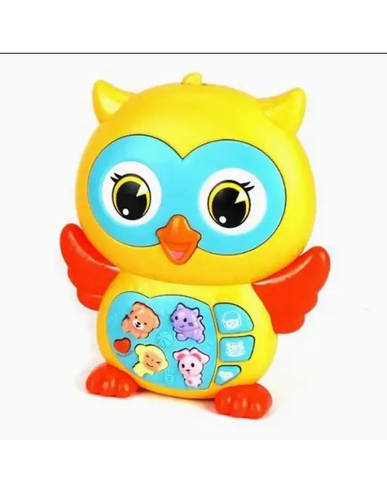 Baykuş Eğitici Bebek Piyanosu - Sarı