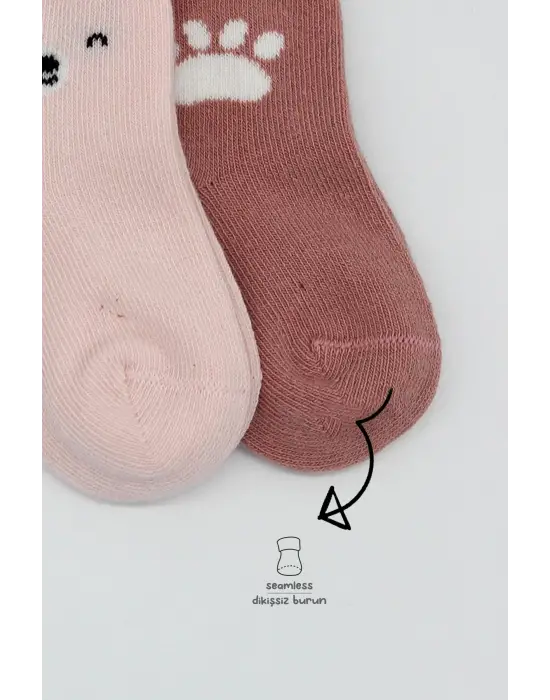 Omarı Rahatlık ve Renk Uyumunu Buluşturan Pembe Penye Soket Çorap Seti