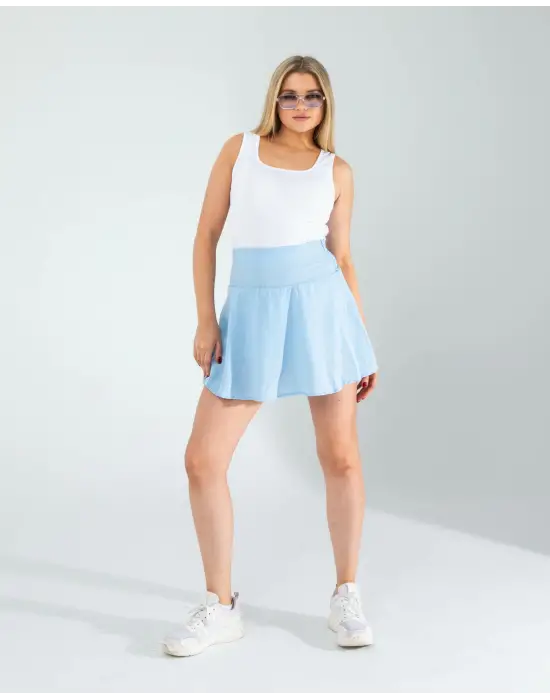 Keten Şort Etek Bebe