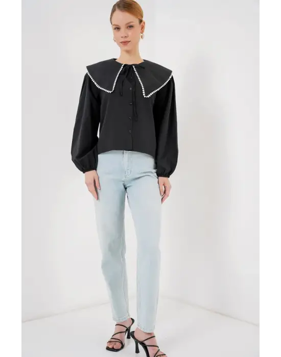 Zarif Bebe Yaka Gömlek