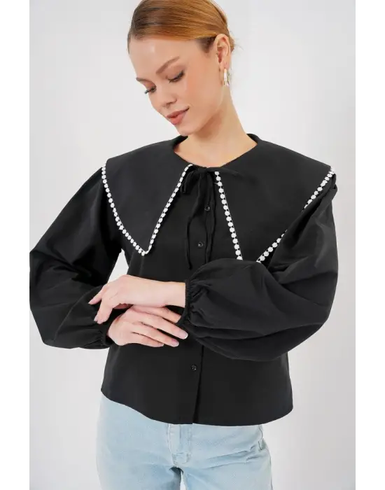 Zarif Bebe Yaka Gömlek