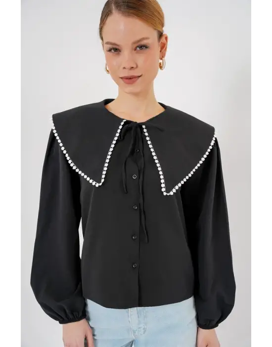 Zarif Bebe Yaka Gömlek