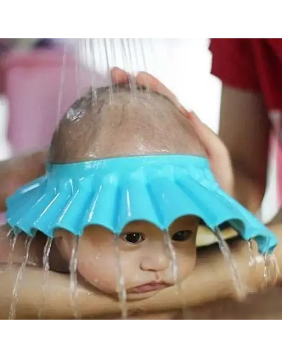 Bebek Banyo Şapkası Mavi