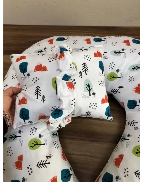 Omarı Rahatlık ve Destek İçin Bebek Emzirme Yastığı