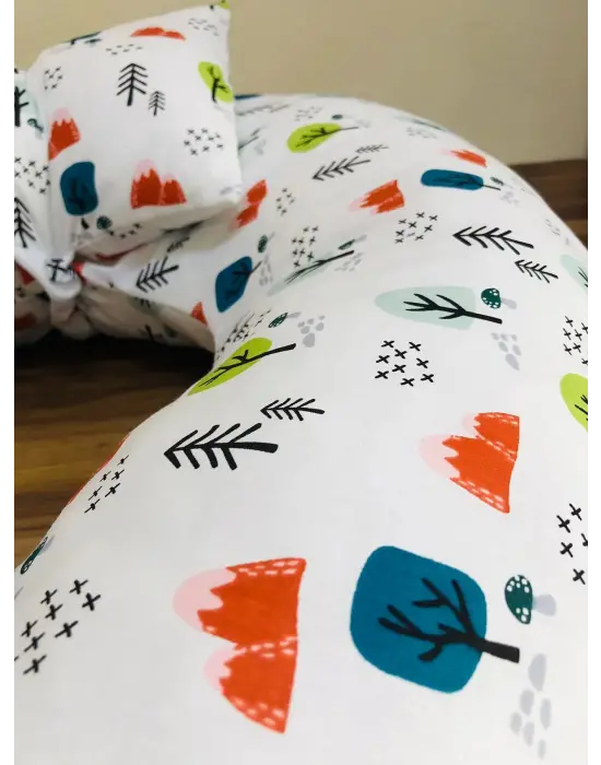 Omarı Rahatlık ve Destek İçin Bebek Emzirme Yastığı