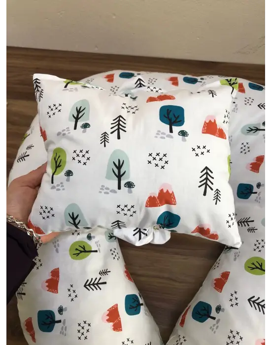 Omarı Rahatlık ve Destek İçin Bebek Emzirme Yastığı