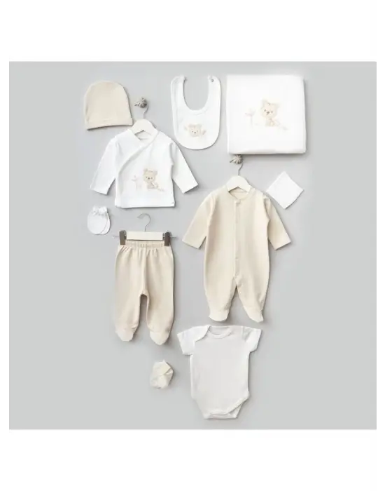 Bebitof Sevimli Kaplan 10 Parça Hastane Çıkışı 10095 Ekru