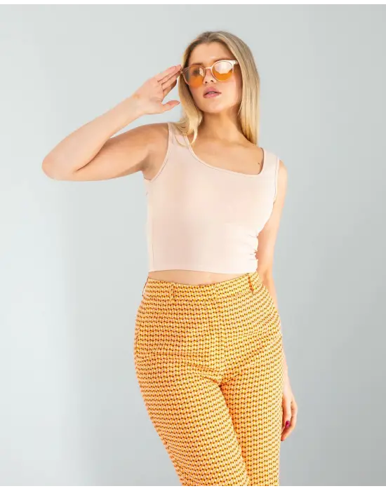 Modern Kare Yaka Bluz