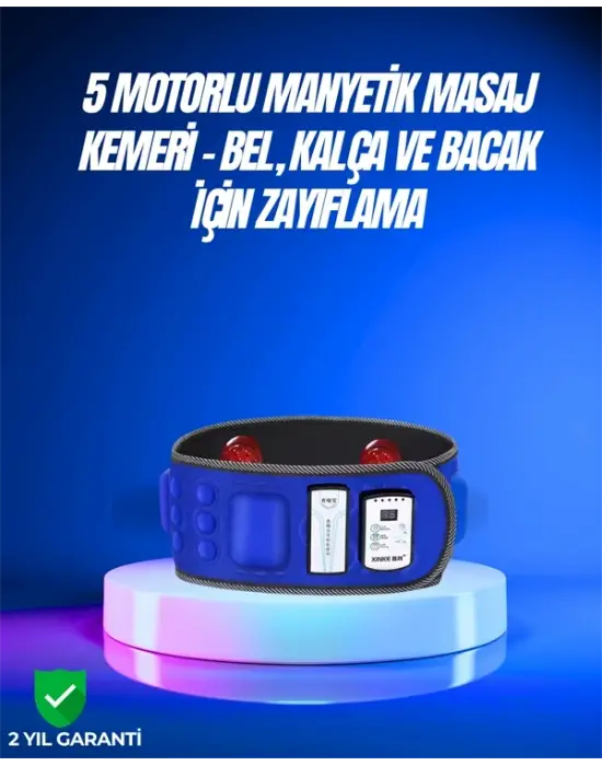 Bel, Kalça, Bacak Ve Karın Bölgesi İçin 5 Motorlu Titreşimli Masaj Cihazı