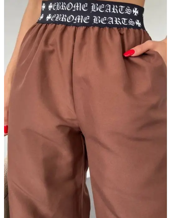 Omarı Rahat ve Şık Kahve Pantolon