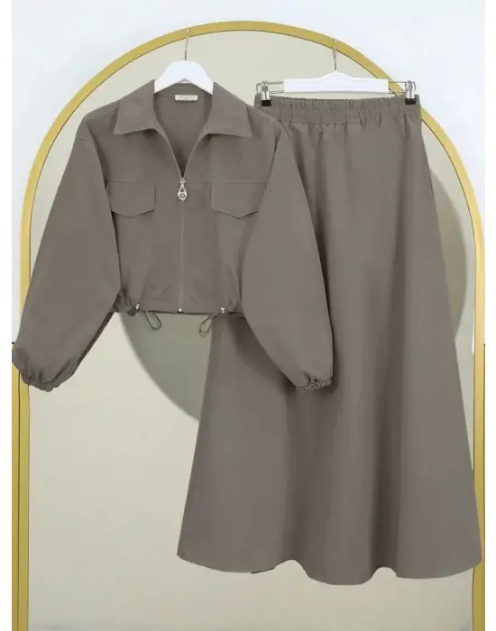 Beli Lastikli Etekli Takım   -Toprak