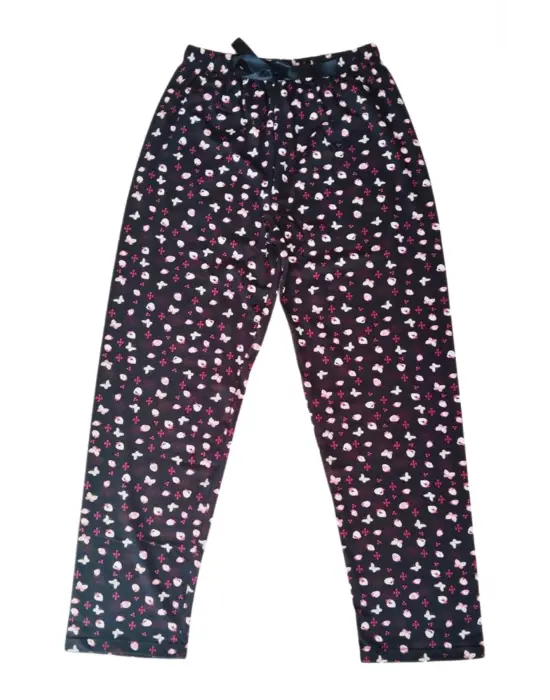 Beli Lastikli Mevsimlik Viskon Penye Pantolon Siyah