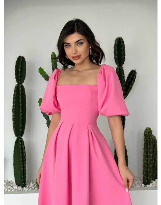 Benjamin Çan Etekli Midi Boy Elbise