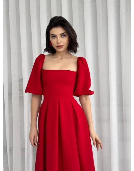 Benjamin Çan Etekli Midi Boy Elbise