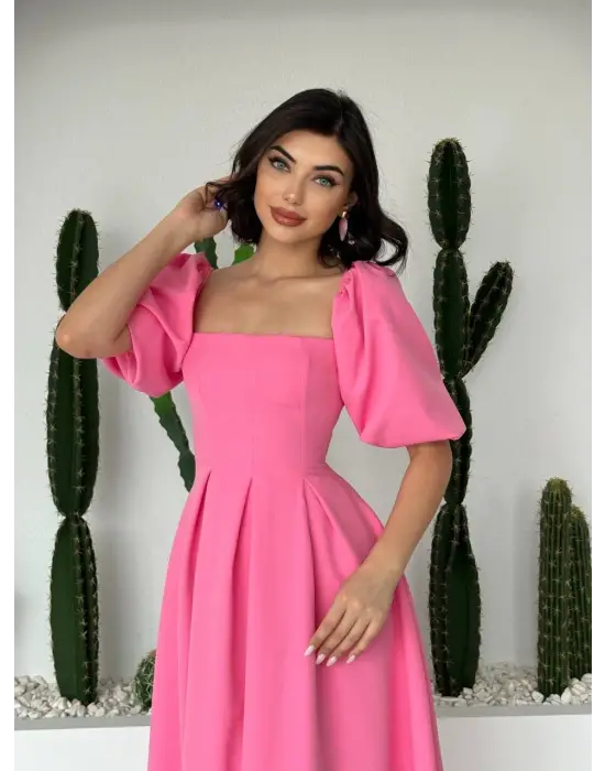 Benjamin Çan Etekli Midi Boy Elbise