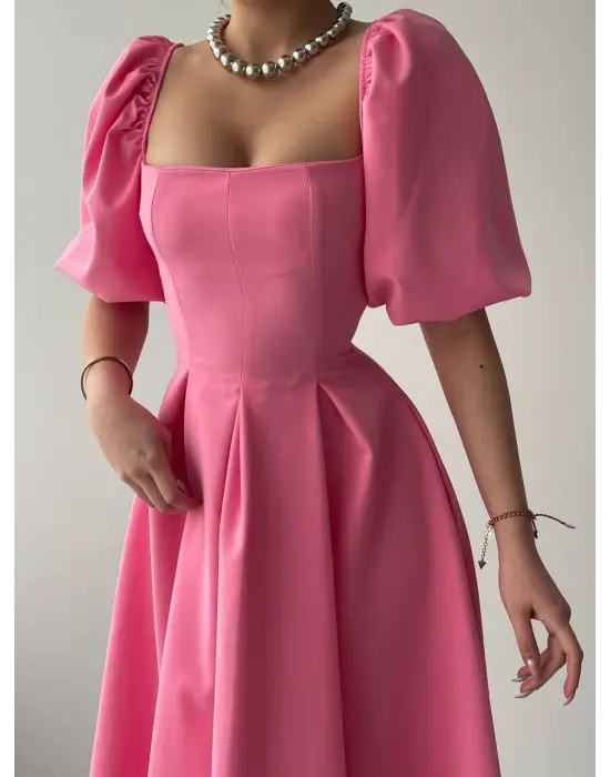 Benjamin Çan Etekli Midi Boy Elbise