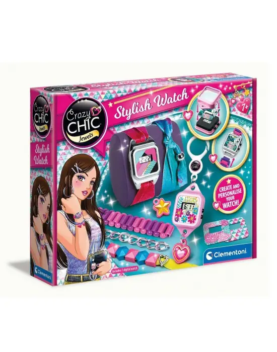 Omarı Renkli Taşlı Çılgın Saat